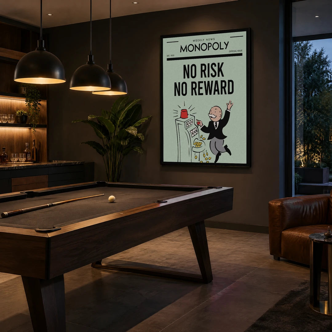 Monopoly No Risk No Reward | Plakat, we wnętrzu