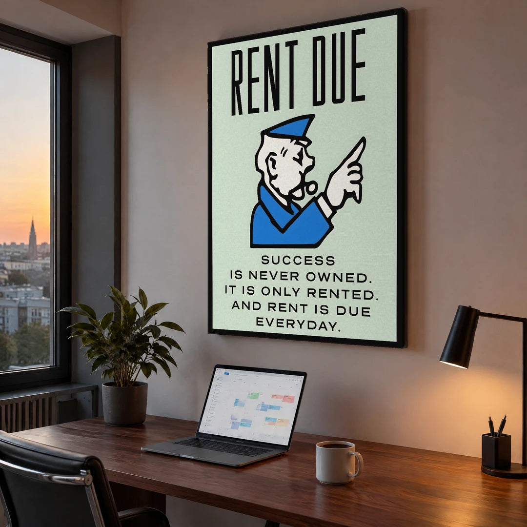 Monopoly Rent Due | Obraz, we wnętrzu