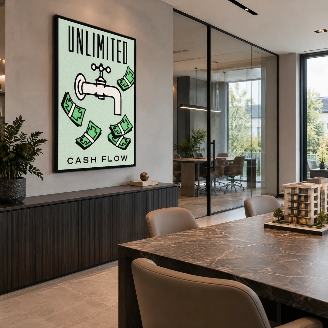 Monopoly Unlimited Cash Flow | Plakat, we wnętrzu