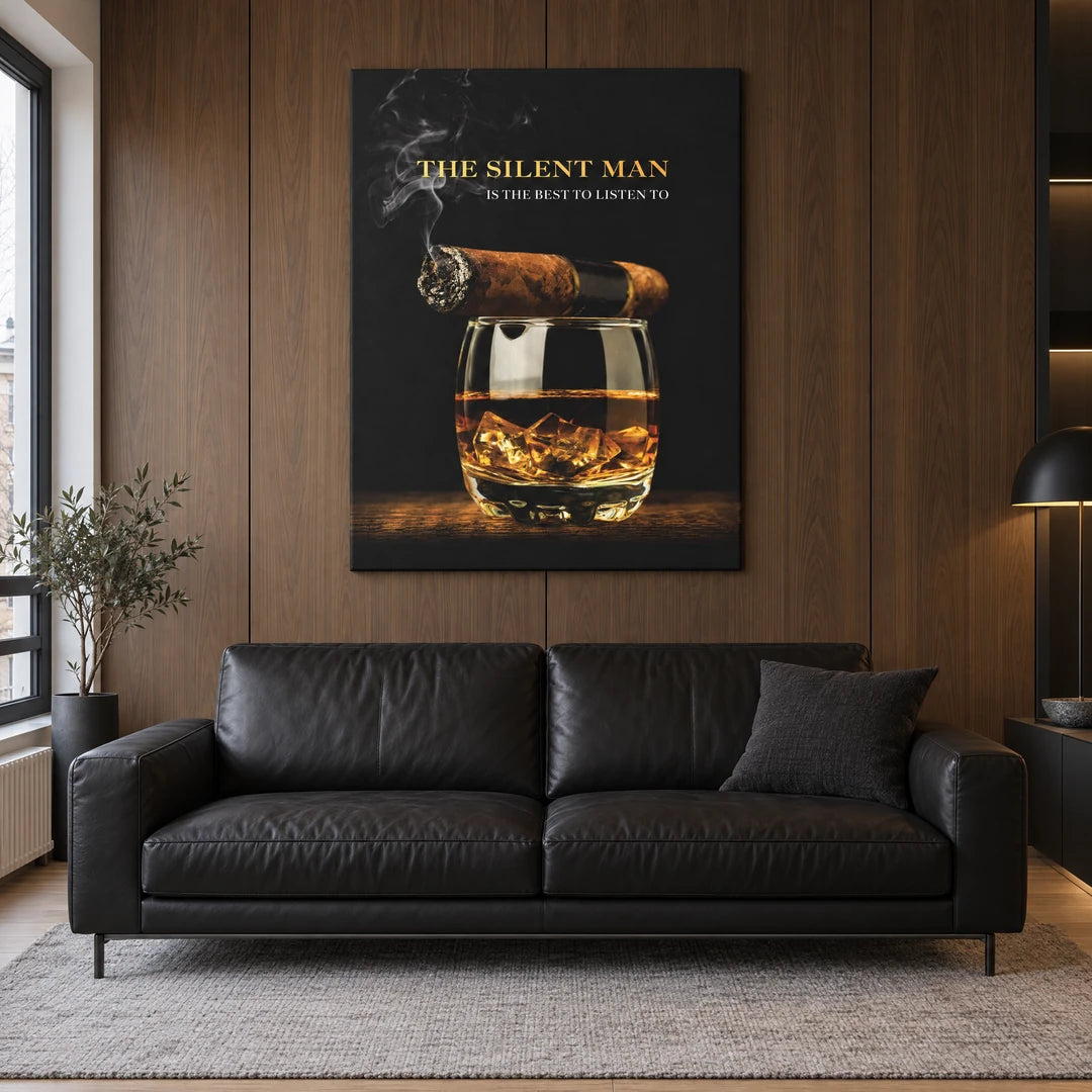 The Silent Man Cigar | Plakat, we wnętrzu