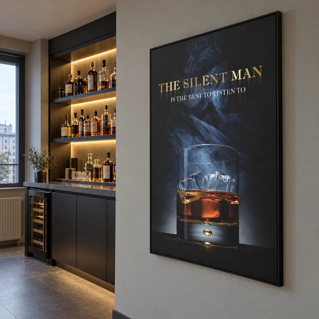 The Silent Man Whiskey | Plakat, we wnętrzu