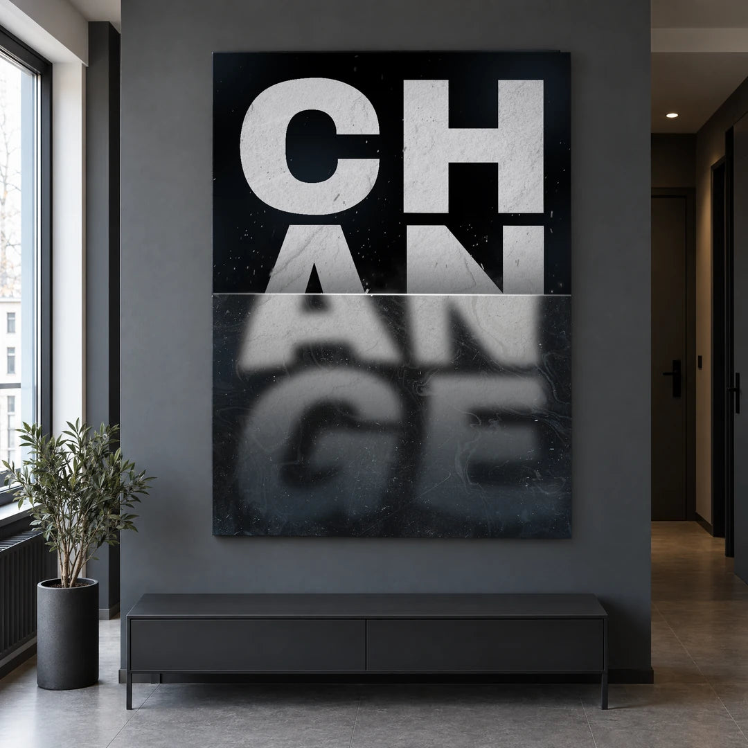 Change | Plakat, we wnętrzu