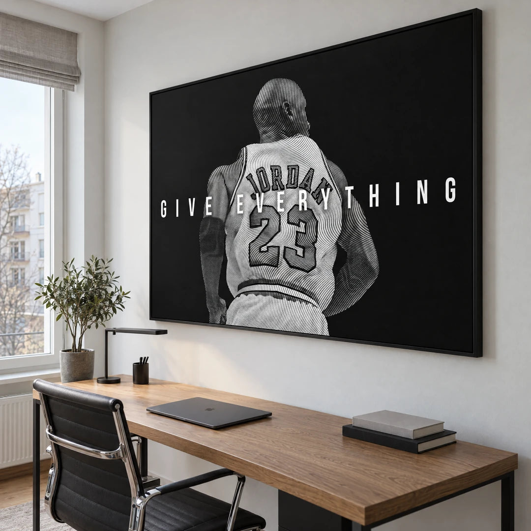 Michael Jordan Give Everything | Obraz, we wnętrzu