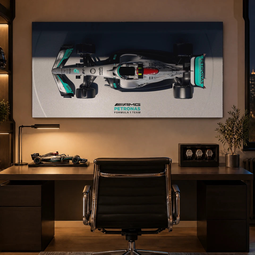 Mercedes F1 z Góry | Obraz, we wnętrzu