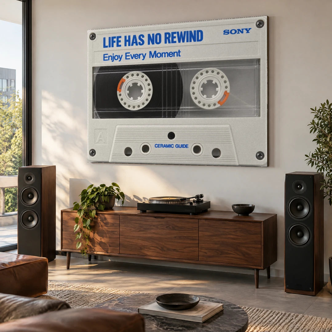 Kaseta Sony Life Has No Rewind | Plakat, we wnętrzu