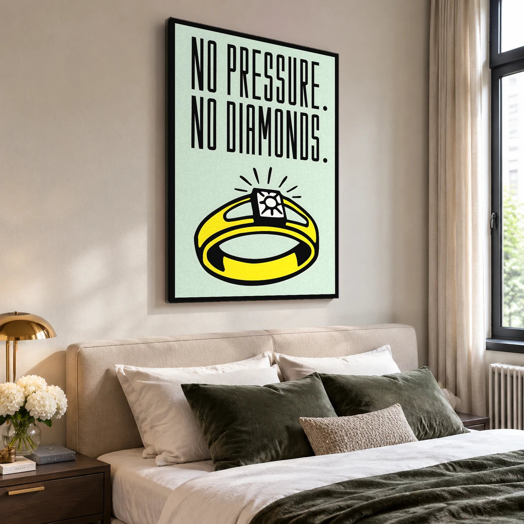 Monopoly No Pressure No Diamonds | Plakat, we wnętrzu