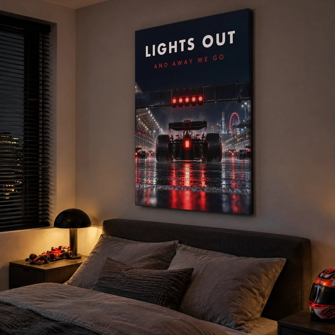 F1 Lights Out and Away We Go | Obraz, we wnętrzu