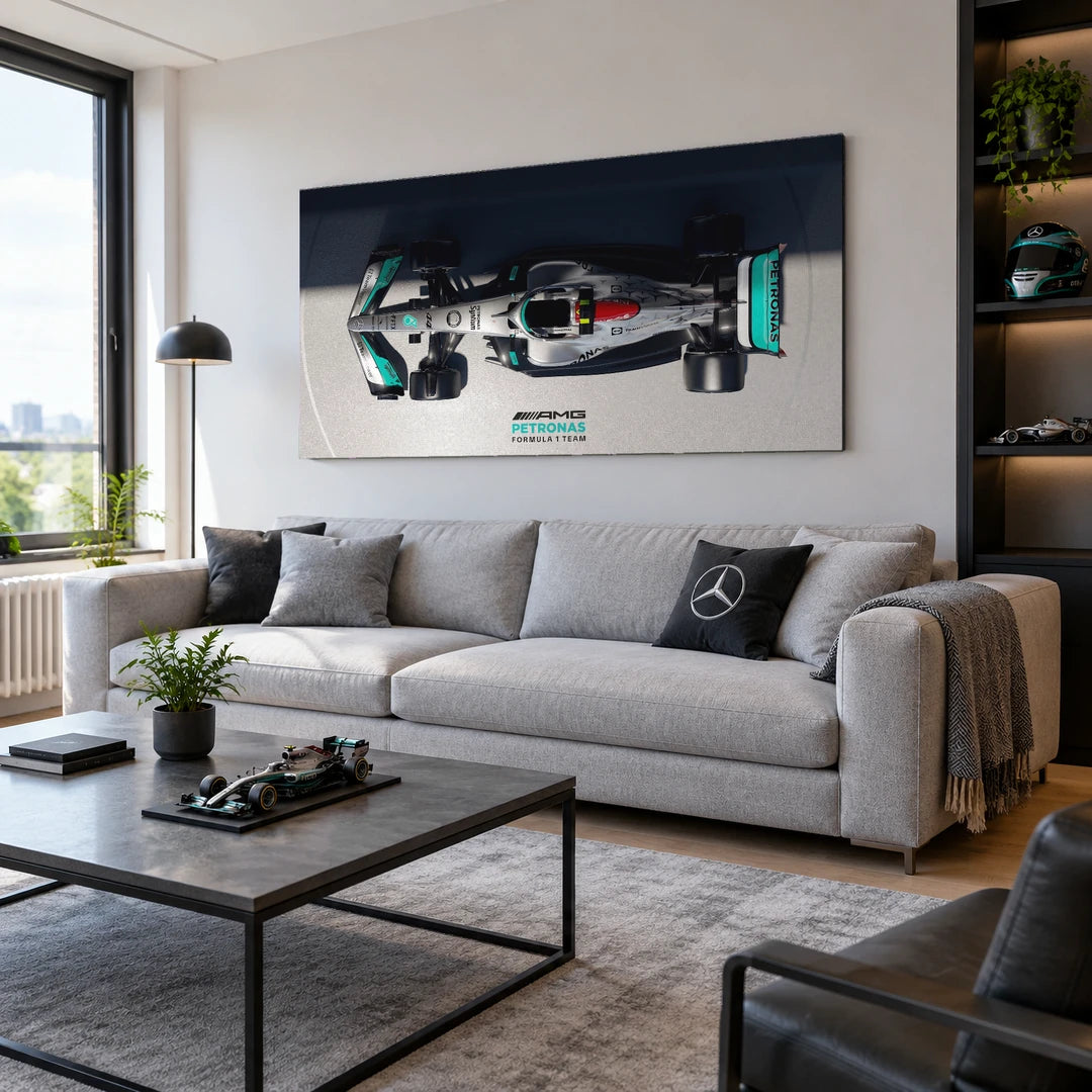 Mercedes F1 z Góry | Obraz, we wnętrzu