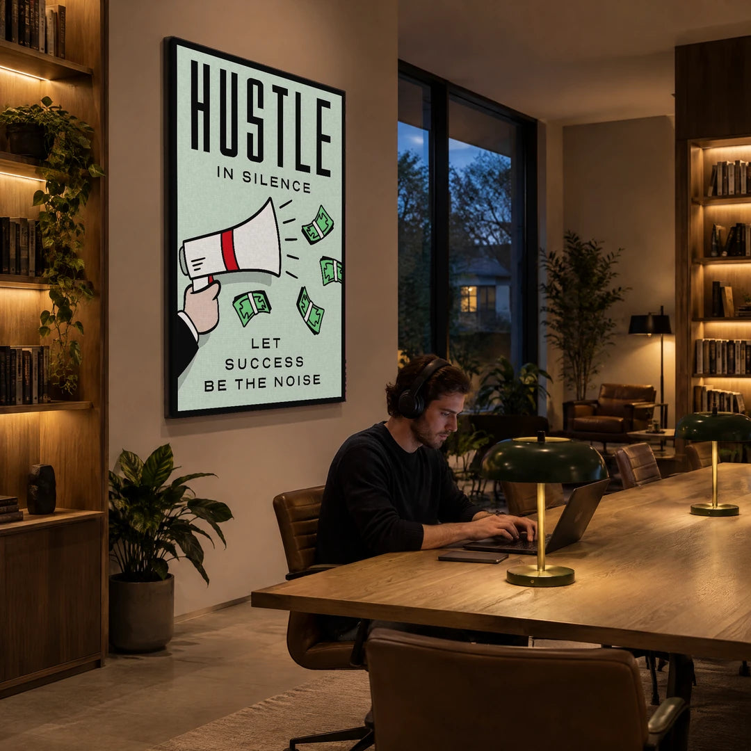 Monopoly Hustle In Silence | Plakat, we wnętrzu