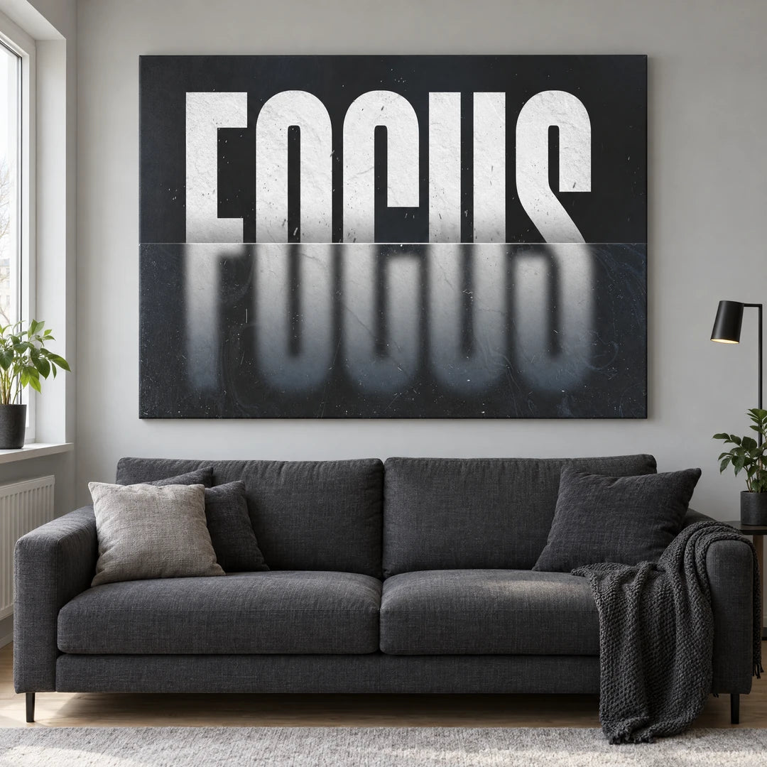 Focus | Plakat, we wnętrzu