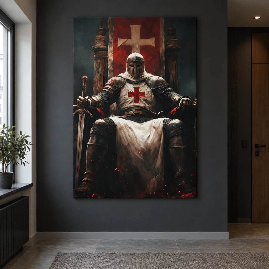 Rycerz Templariusz | Obraz, we wnętrzu