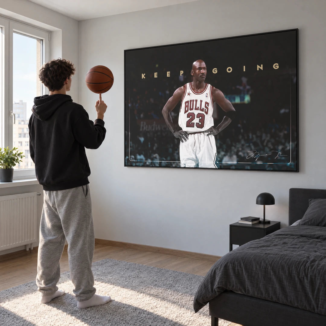Michael Jordan Keep Going | Obraz, we wnętrzu