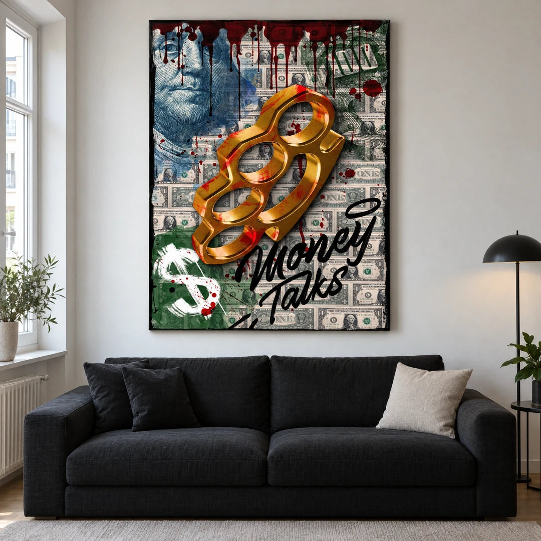 Money Talks | Plakat, we wnętrzu