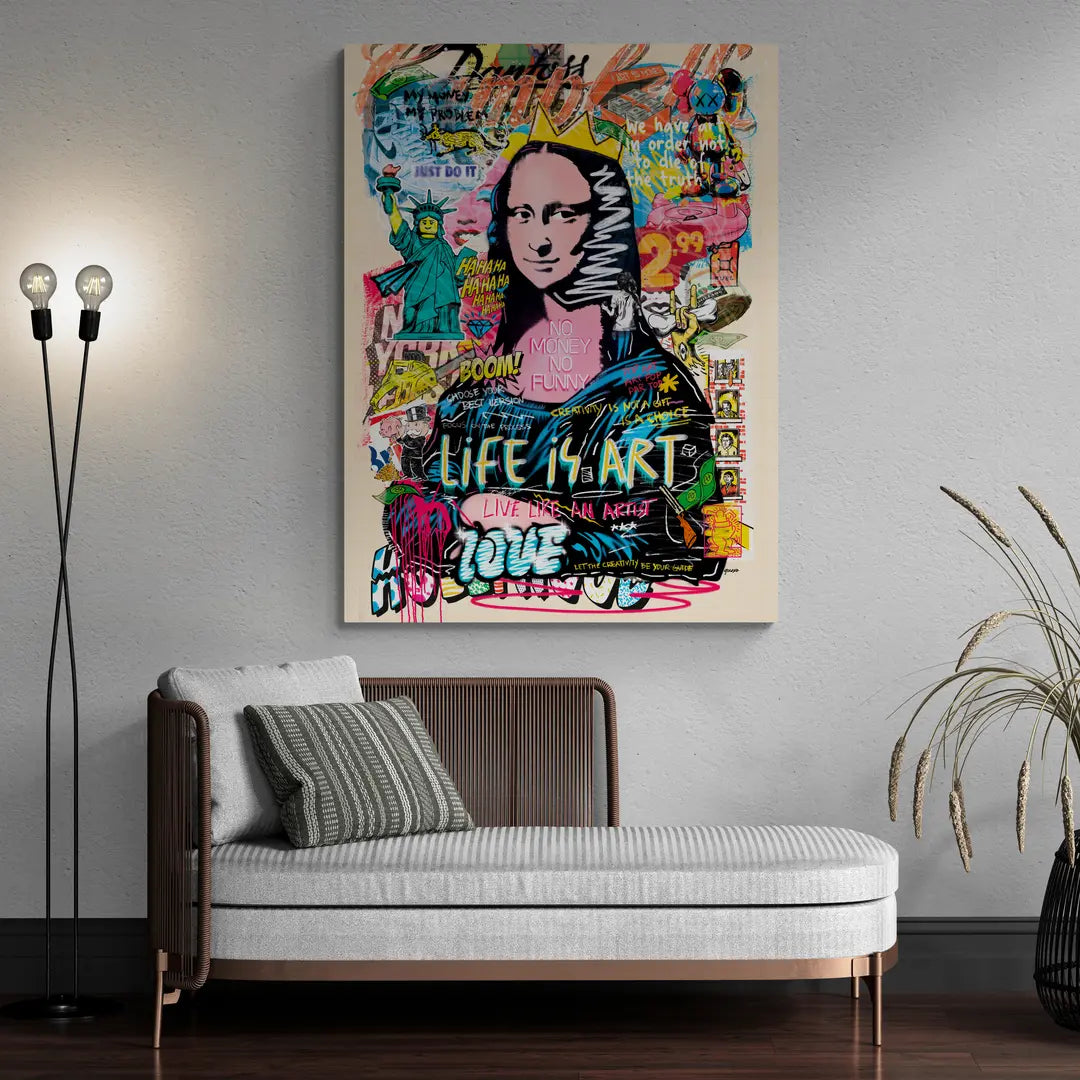 Mona Lisa - Life Is Art | Plakat