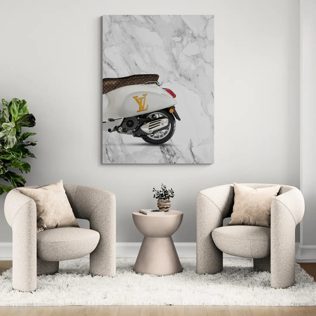Vespa Louis Vuitton Tył | Plakat