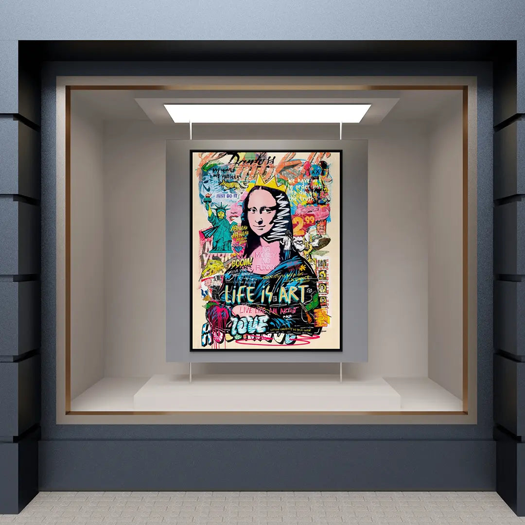 Mona Lisa - Life Is Art | Plakat
